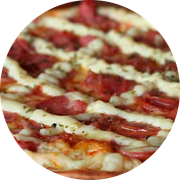 Presidenciais: 49-A Moda do Cheff - Pizza Grande Redonda (8 Fatia) (Ingredientes: Molho de Tomate, Mussarela, Apresuntado, Frango, Calabresa, Catupiry, Orégano)