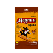 Petiscos e Biscoitos: Magnus Bifinho Frango - 60Gr - Bifinho