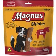 Petiscos e Biscoitos: Magnus Bifinho Carne - 500Gr - Bifinho