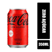 Refrigerante: Coca-Cola ZERO lata - 350ml