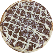 Doces: Black and White - Pizza Grande (Ingredientes: Chocolate, Chocolate Branco, Morango)