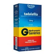 Medicamentos: Tadala 20g Cx c/4 - c/4 comp