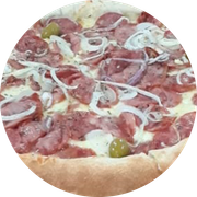 Tradicionais: Calabresa - Pizza Grande (Ingredientes: Molho de Pizza, Mussarela, Calabresa, Cebola, Azeitona, Orégano)