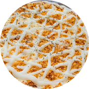 Tradicionais: Frango C/ Catupiry - Pizza Grande (Ingredientes: Azeitona, Catupiry, Frango, Molho de Pizza, Mussarela, Orégano)