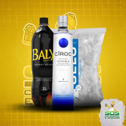 kit vodka com baly: Ciroc Tradicional + Baly 2L + Gelo 3kg)