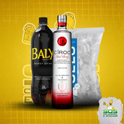 kit vodka com baly: Ciroc Sabor + Baly 2L + Gelo 3kg)