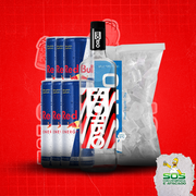 Kits de Vodka + red bull + gelo 3kg: Orloff + 06 Red Bull 250ml + 01 Gelo 3kg)