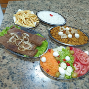 Filé: Filé Completo - Grande (Ingredientes: Arroz, Feijão Tropeiro, Filé Mignon, Fritas, Salada)