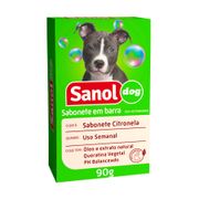 Banho: Sabonete Sanol Em Barra Citronela - 90Gr - Sabonete