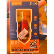 Cabos e Carregadores: Carregador Veicular USB Duplo - unidade