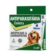 Antipulgas: Coleira Dugs World Antipulgas E Carrapagos - 17Gr - Coleira Antipulgas e Carrapatos
