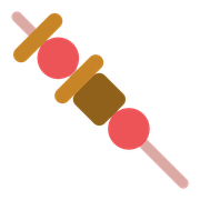 Espetinho 2 Pessoas: 800-Espetinho - Espetinho 2 Pessoas (Ingredientes: Arroz, Batata Frita, Contra Filé, Frango Grelhado, Calabresa, Farofa, Vinagrete)