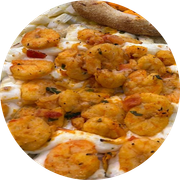 Esfiha: Camarão c/ catupiry - Esfiha (Ingredientes: Camarão, REQUEIJÃO CREMOSO)