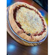 Salgadas: BOLONHESA - Pizza Grande (Ingredientes: a carne moída é temperada com tomate, cebola, cebolinha, salsinha., Azeitona Verde, Carne moída temperada, MOLHO DE TOMATE, Mussarela)