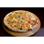Promoção 03: 17-Marguerita Com Alho - Pizza Grande (Ingredientes: Mussarela, Tomate, Manjericão, Parmesão, Alho)