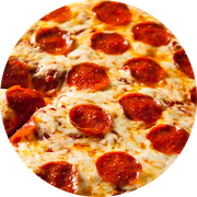 Presidenciais: 66-Pepperoni - Pizza Grande Redonda (8 Fatia) (Ingredientes: Molho de Tomate, Mussarela, Pepperoni, Tomate Cereja, Azeitona, Orégano)