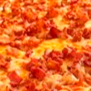 Especiais: 45-Bacon - Pizza Grande Quadrada (16 Fatias) (Ingredientes: Molho de Tomate, Mussarela, Rodelas de Tomate, Bacon, Orégano)