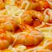 Presidenciais: 53-Camarão - Pizza Grande Quadrada (16 Fatias) (Ingredientes: Molho de Tomate, Mussarela, Camarão Refogado, Pimentão, Orégano, Cebola)