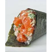 SALMÃO CRU, ARROZ, CEBOLINHA, CREAM CHEESE: MINI TEMAKISALMÃO CRU - SALMÃO