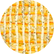 Tradicionais: 16-4 Queijos - Pizza Grande Redonda (8 Fatia) (Ingredientes: Molho de Tomate, Mussarela, Catupiry, Cheddar, Provolone, Orégano)