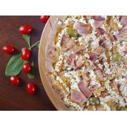 Especiais 3: 92.Philadelfia - Pizza Grande (Ingredientes: Molho da Casa, Frango Desfiado, Cream Cheese, Bacon, Azeitona)
