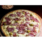 Especiais 3: 89.Pizzaiolo - Pizza Grande (Ingredientes: Molho da Casa, Atum Sólido, Mussarela, Catupiry Original, Calabresa, Parmesão, Azeitona)