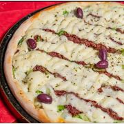 Especiais 3: 98.Nordestina Com Catupiry - Pizza Grande (Ingredientes: Molho da Casa, Carne Seca Refogada na Manteiga, Brócolis, Catupiry, Azeitona)