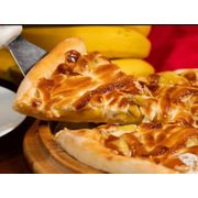 Doces: 111.Nevada - Pizza Grande (Ingredientes: Banana, Chocolate Branco Caramelizado, Canela)