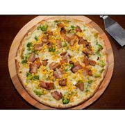 Promo 3: 43.Brócolis com milho - Pizza Grande (Ingredientes: Molho da Casa, Brócolis, Mussarela, Bacon, Milho, Azeitona)