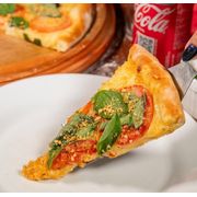 Promo 3: Marguerita / com alho frito - Pizza Grande (Ingredientes: Molho da Casa, Mussarela, Alho Frito, Manjericão, Azeitona)