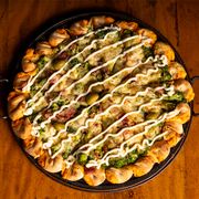 Salgadas: 31-Brócolis - Pizza Grande (Ingredientes: Azeitonas, Bacon, Brócolis, Molho de Tomate, Mussarela)