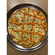 Especiais: 6 Queijos - Pizza Grande (Ingredientes: Catupiry, Cheddar, Gorgonzola, Molho, Mussarela, Orégano, Parmesão, Provolone)