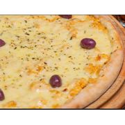 Promo 3: Frango com mussarela - Pizza Grande (Ingredientes: Molho da Casa, Frango Desfiado, Mussarela, Azeitona)