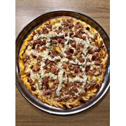 Especiais: Bacon C/ Catupiry - Pizza Grande (Ingredientes: Bacon, Catupiry, Molho, Mussarela, Orégano)