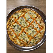 Especiais: 7 Queijos - Pizza Grande (Ingredientes: Cheddar, Gorgonzola, Mussarela, Orégano, Parmesão, Provolone, Requeijão Cremoso, Ricota)