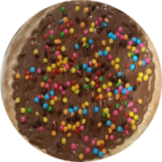 Doces: 63-M&M`S - Pizza Grande (Ingredientes: Chocolate ao Leite, Confete de M&M`S)