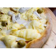 Especiais 2: Palmito com catupiry original - Pizza Grande (Ingredientes: Molho da Casa, Catupiry Original, Azeitona)