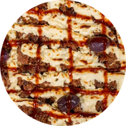 Especiais 4: costela especial - Pizza Grande (Ingredientes: Molho da Casa, Mussarela, Costela desfiada, Cream Cheese, Molho Barbecue, Cebolinha, Azeitona)