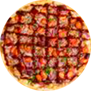 Especiais 4: Pernil - Pizza Grande (Ingredientes: Molho da Casa, pernil desfiado, Mussarela, Tomate Cereja, Cebola Roxa, Cebolinha)