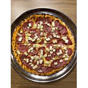 Especiais: Calabresa C/ Palmito - Pizza Grande (Ingredientes: Calabresa, Molho, Mussarela, Orégano, Palmito)