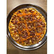 Especiais: Bacon c/ Cheddar - Pizza Grande (Ingredientes: Bacon, Cheddar, Mussarela, Orégano)