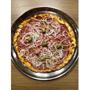 Especiais: Toscana - Pizza Grande (Ingredientes: Azeitona, Calabresa, Cebola, Molho, Mussarela)