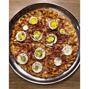 Especiais: Da Roça - Pizza Grande (Ingredientes: Calabresa Moída, Frango, Molho, Mussarela, Orégano, Ovo)
