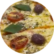 Especiais: Magnífica - Pizza Grande (Ingredientes: Geleia de Pimenta, Gorgonzola, Manjericão, Mussarela, Orégano, Tomate Cereja)