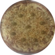 Variadas: 10-Calábria - Pizza Grande (Ingredientes: Alho Frito, Azeitona, Calabresa Moída, Catupiry, Molho de Tomate, Mussarela, Orégano)