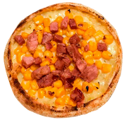 Esfihas de SAL: Esfiha de Milho com Bacon - Esfihas Artesanais, Delícias Árabes (Ingredientes: Bacon, Milho, Muçarela)