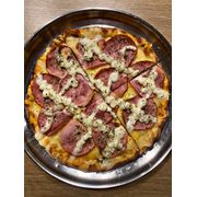 Especiais: Lombo e Catupiry - Pizza Grande (Ingredientes: Catupiry, Lombo, Molho, Mussarela, Orégano)