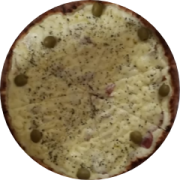 Variadas: 24-Catupiresa - Pizza Grande (Ingredientes: Azeitona, Calabresa, Catupiry, Molho de Tomate, Mussarela, Orégano)