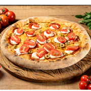 Premium: Pepperoni - Pizza Grande (Ingredientes: Azeitona, Molho, Mussarela, Orégano, Pepperoni, Requeijão, Tomate Cereja)
