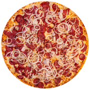 Tradicionais: Calabresa - Pizza Família (Ingredientes: Calabresa, Cebola Fatiada)